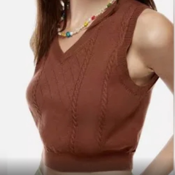 NWOT Aritzia Sunday Best Quinn Sweater Vest - Picture 1 of 6